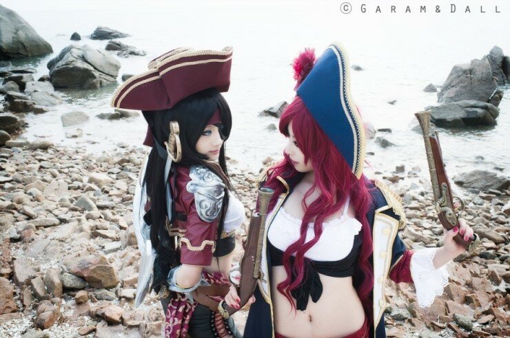 LOL Cosplay, MGangplank Cosplay, Miss Fortune Cosplay