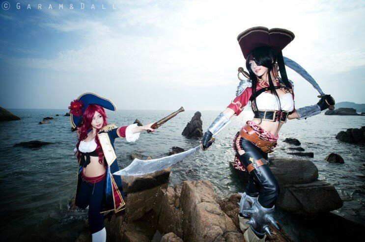 LOL Cosplay, MGangplank Cosplay, Miss Fortune Cosplay