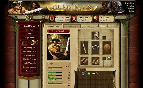 Gladiatus,RPG,2D,Римская империя,RPG,web game,browser game