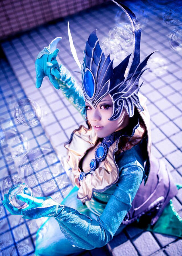 League of Legends, Nami Cosplay, Asian Beauty Cosplay,High Quality